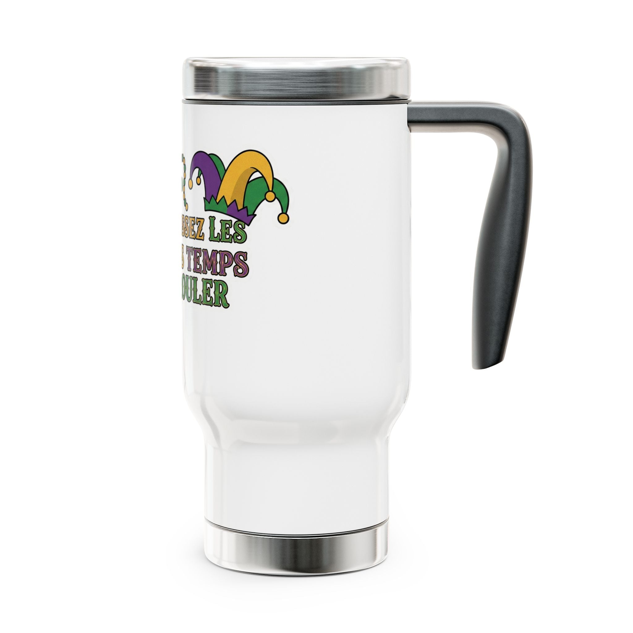 New Orleans Mardi Gras Travel Mug – Let The Good Times Roll 14oz Tumbler