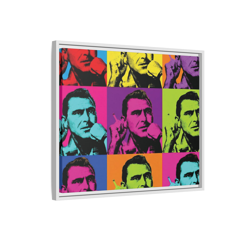 Twilight Zone Pop Art Grid Framed Canvas
