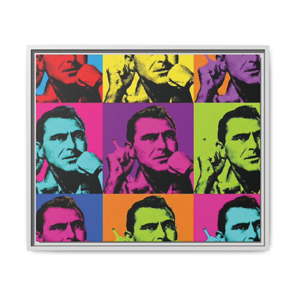Twilight Zone Pop Art Grid Framed Canvas