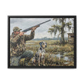 Duck Hunter & Catahoula Leopard Dog | Textured South Louisiana Swamp Acrylic Painting